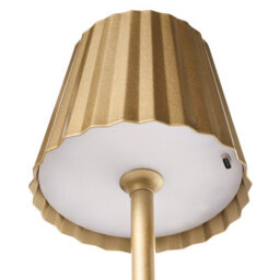 Wyld And Coco Luminalux Wireless Table Lamp Gold Usb-C Rechargeable, Portable Indoor Outdoor Lighting - thumbnail 5