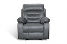 Faux Leather Grey 1 Seater Electric Recliner Chair Venetian - thumbnail 2