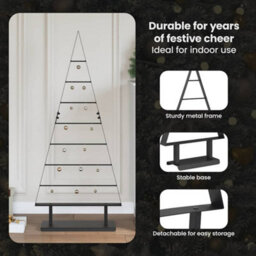 Vidaxl Metal Christmas Tree With Stand Black 125.5 Cm Steel - thumbnail 8