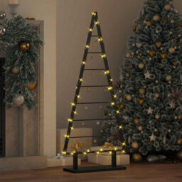 Vidaxl Metal Christmas Tree With Stand Black 125.5 Cm Steel - thumbnail 4