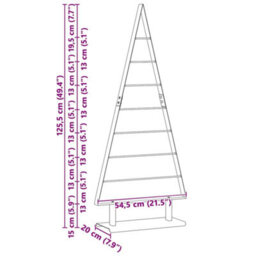Vidaxl Metal Christmas Tree With Stand Black 125.5 Cm Steel - thumbnail 3