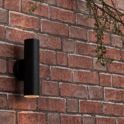 Valuelights Up Down Black Outdoor Garden Stainless Steel Wall Light - thumbnail 5