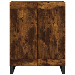 Berkfield Elegant Highboard Smoked Oak 69.5X34X180 Cm Engineered Wood - thumbnail 8
