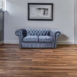 Chesterfield Handmade 2 Seater Sofa Settee Senso Dusk Blue Velvet In Classic Style - thumbnail 2