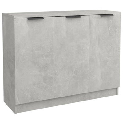 Vidaxl Sideboard Concrete Grey 90.5X30X70 Cm Engineered Wood - image 1