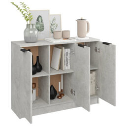 Vidaxl Sideboard Concrete Grey 90.5X30X70 Cm Engineered Wood - thumbnail 4