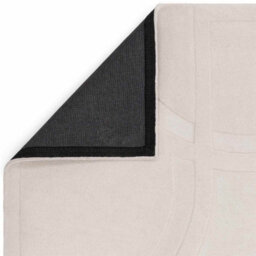Cream Abstract Wool Handmade Easy To Clean Modern Dining Room Bedroom And Living Room Rug -200Cm X 290Cm - thumbnail 4