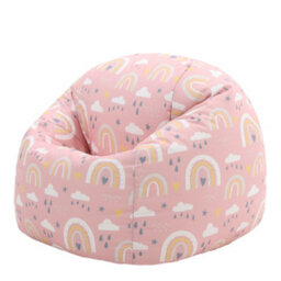 icon Kids Rainbow Bean Bag Chair Pink Childrens Bean Bags - thumbnail 3