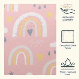 icon Kids Rainbow Bean Bag Chair Pink Childrens Bean Bags - thumbnail 4
