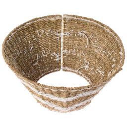 Beliani Christmas Tree Collar Hiver Seagrass White 43 Cm - thumbnail 5