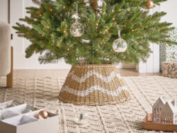 Beliani Christmas Tree Collar Hiver Seagrass White 43 Cm - thumbnail 2