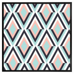 "Andrew Lee Geometric Pattern (Picutre Frame) / 30X30"" / Oak" - thumbnail 2