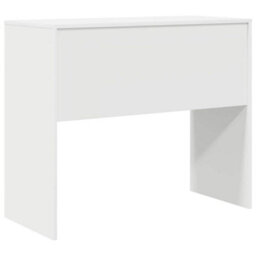 Berkfield Modern Writing Desk White Engineered Wood Medium Minimalistic - thumbnail 7