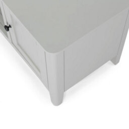 Elgin Grey 120Cm Tv Unit With Glass Shelf  - Fully Assembled By Roseland Furniture - thumbnail 8