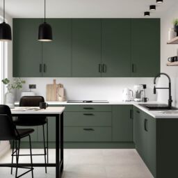Premium Kitchens Ethos Matt Green Straight Cornice & Pelmet, (L)3050mm (H)30mm - thumbnail 3
