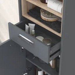 Bathroom Storage Unit With Open Shelves And Drawer - thumbnail 5