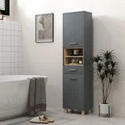 Bathroom Storage Unit With Open Shelves And Drawer - thumbnail 4