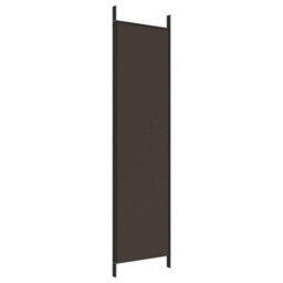 Berkfield 3-Panel Room Divider Brown 150X200 Cm Fabric - thumbnail 6