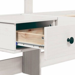 Berkfield Modern With Drawer White 180 X 200 Cm Wood - thumbnail 9