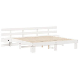Berkfield Modern With Drawer White 180 X 200 Cm Wood - thumbnail 1