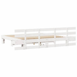 Berkfield Modern With Drawer White 180 X 200 Cm Wood - thumbnail 7