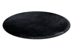 RugsX Carpet Visco Circle Dark Grey 5 Plush, Imitation Of Rabbit Fur  Circle 200 Cm - thumbnail 3