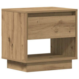 Berkfield Bedside Cabinet Artisan Oak 45X34X46 Cm Engineered Wood - thumbnail 2