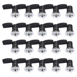 First Choice Lighting Set Of 20 Fire Rated Downlights - Chrome Fixed Gu10 Recessed Downlight - thumbnail 1