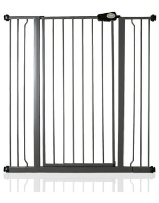 Bettacare Child And Pet Gate, 100.8Cm - 108.4Cm, Slate Grey, Extra Tall Gate 104Cm In Height, Pressure Fit Stair Gate - image 1