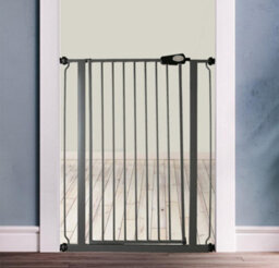 Bettacare Child And Pet Gate, 100.8Cm - 108.4Cm, Slate Grey, Extra Tall Gate 104Cm In Height, Pressure Fit Stair Gate - thumbnail 2