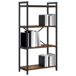 Berkfield Modern Bookcase Smoked Oak 60 X 30 X 118 Cm Engineered Wood - thumbnail 3