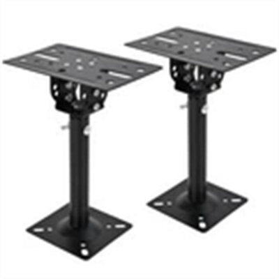 2Pc Telescopic Speaker Wall Ceiling Mount Stand Adjustable Swivel Tilt Bracket - image 1