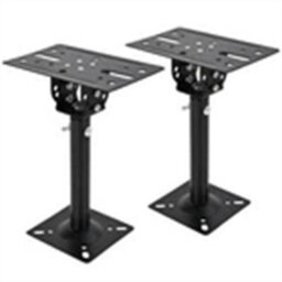 2Pc Telescopic Speaker Wall Ceiling Mount Stand Adjustable Swivel Tilt Bracket