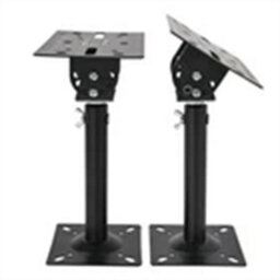 2Pc Telescopic Speaker Wall Ceiling Mount Stand Adjustable Swivel Tilt Bracket - thumbnail 6