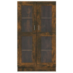 Vidaxl Vitrine Cabinet Smoked Oak 82.5X30.5X150 Cm Engineered Wood - thumbnail 3