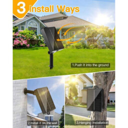 Ollny Solar Lights 20M 200 Leds Ip44 Warm White 8 Lighting Modes Solar String Lights Solar Powered Garden Lights - thumbnail 7