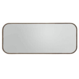 Agenzia 14 Large Champagne Curved Metal Frame Full Length Wall Mirror 156.5 X 65.5Cm - thumbnail 8