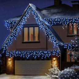 Premier Decorations Limited 300 Led Blue & White Frosted Icicle Lightschristmas Lights 7.5M Lit Length - thumbnail 2