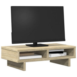 Walplus Monitor Stand Sonoma Oak 50X27X15 Cm Engineered Wood - thumbnail 3