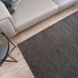 The Rugs Dark Grey Soft Plain Design Fluffy Shaggy Rugs And Runners High Pile Living Room Kitchen Hallway 380 - thumbnail 7