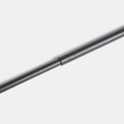 Ohs Bow Finial Curtain Pole Extendable 16mm Metal End Rod 70-120Cm - Black - thumbnail 3