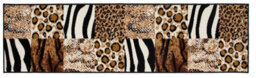 Bravich Hard Wearing Hessian Backed Stair Runner Kitchen Mat - Texas Safari Print - 60X300Cm (2'x10') - thumbnail 2