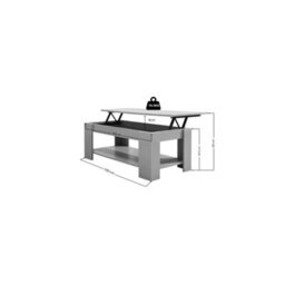 Gfw Lift Up Top Coffee Table Oak - thumbnail 6