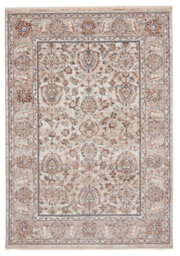 Beige Traditional Bordered Floral 10mm Thick Stain-Resistant Rug For Bedroom, Living Room, & Dining Room-200Cm X 290Cm - thumbnail 9