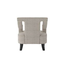 Wyld Haus Letterkenny Upholstered Cream Chenille Armchair - thumbnail 5