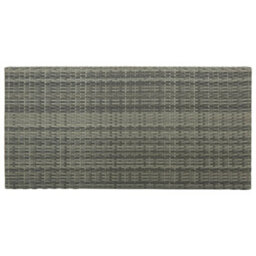 Berkfield 5 Piece Garden Bar Set With Cushions Poly Rattan Grey - thumbnail 3