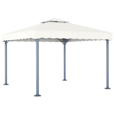 Berkfield Gazebo 300X300 Cm Cream Aluminium - image 1