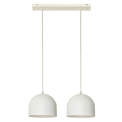 Luminosa Lighting Luminosa Madison Straight Bar Pendant Ceiling Light White 42Cm