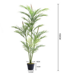 Darphe Artificial Plant Home Indoor And Outdoor Decoration Palm Tree Potted Plant Height 150Cm - thumbnail 8