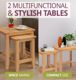 Hallowood Furniture Hereford Nest Of 2 Tables - thumbnail 6